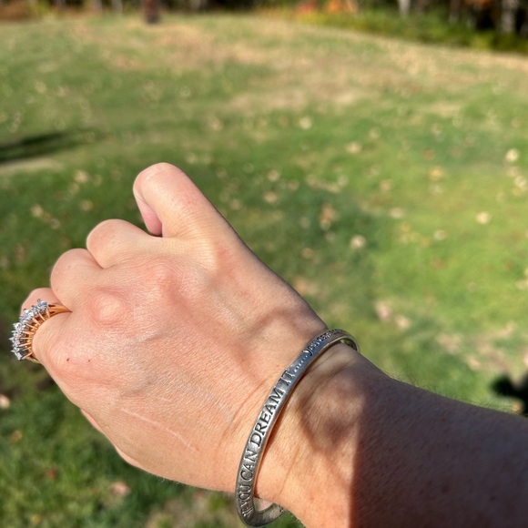 5/$25 prayer dream motivation prayer silver bangle bracelet 😌 - Picture 5 of 8